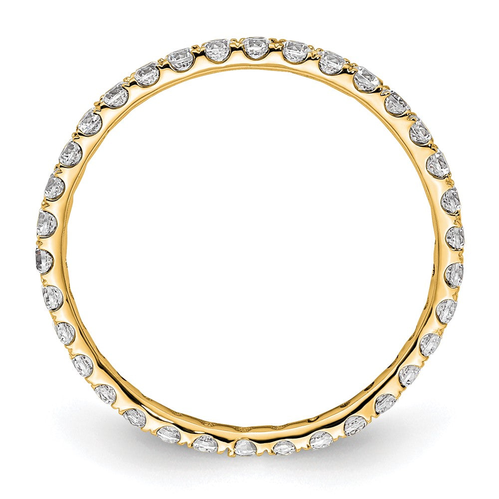 True Origin 14k 1/2 carat Lab Grown Diamond VS  D E F  Size 5 Eternity Band