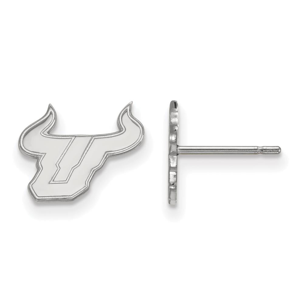 LogoArt SS007USFL Sterling Silver University of South Florida Post Earrings, Extra Small