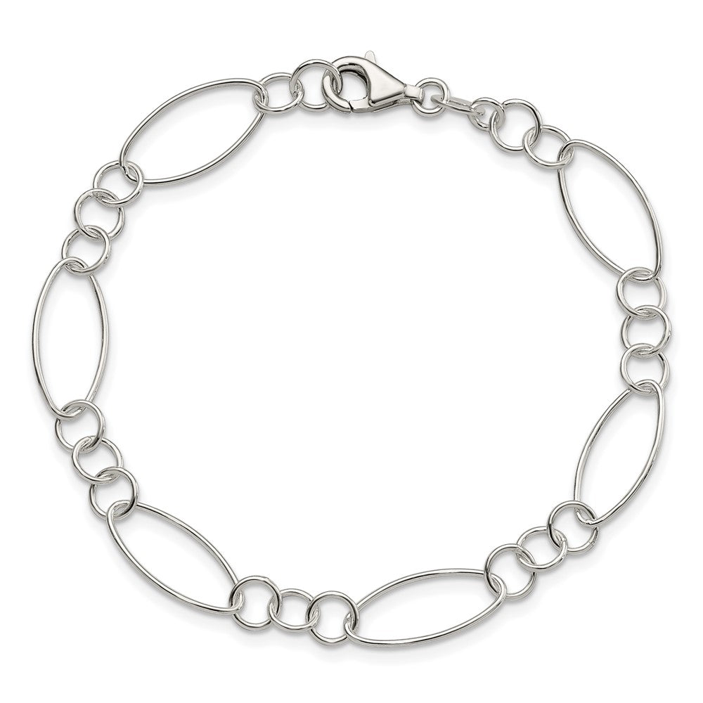 Sterling Silver Fancy Bracelet 7.5 inches