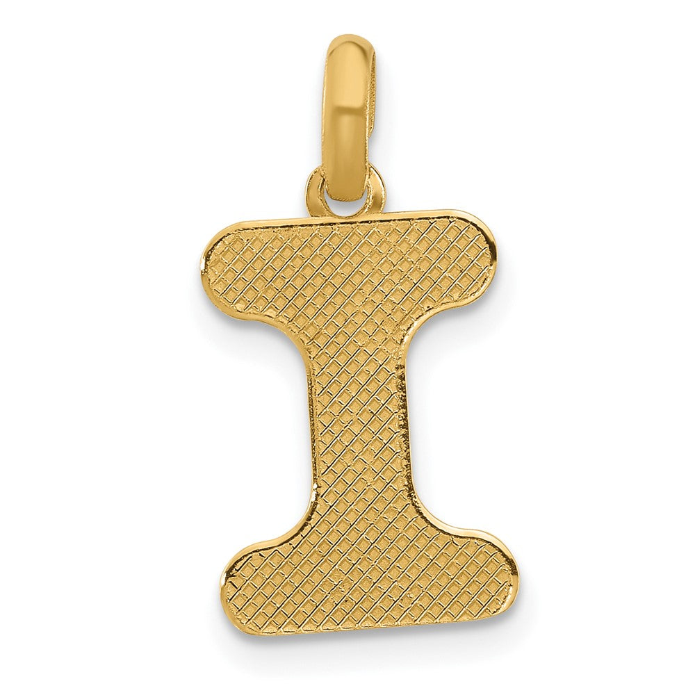 14k Yellow Gold Fancy Letter I