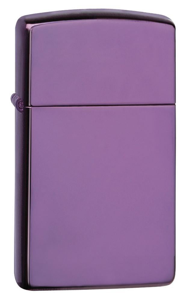 Zippo Slim High Polish Purple Pocket Lighter