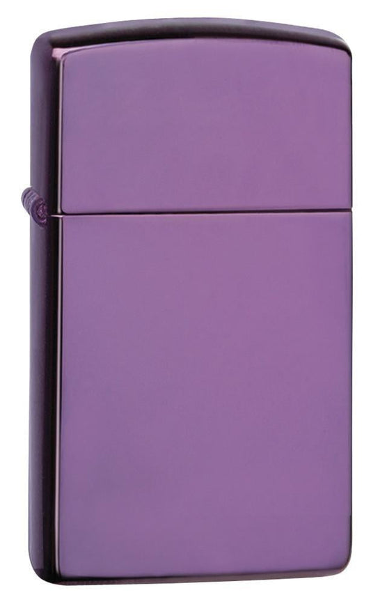 Zippo Slim High Polish Purple Pocket Lighter