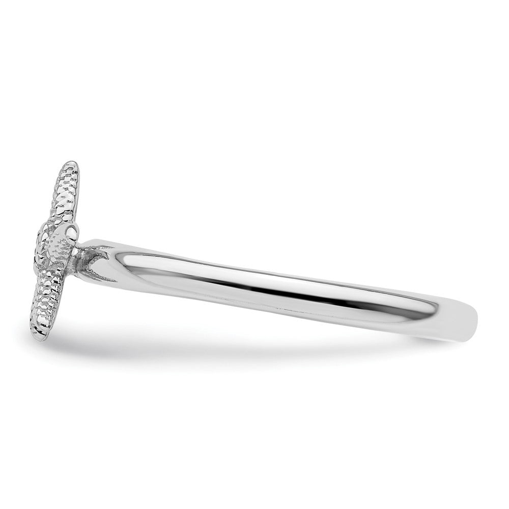 Sterling Silver Stackable Expressions Citrine Starfish Ring Size -10