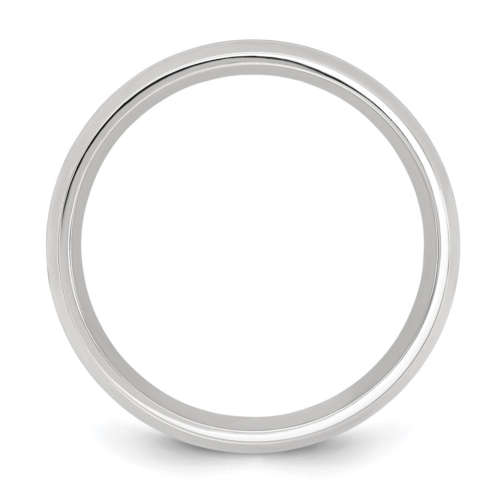 Cobalt Polished Grooved 8mm Band Size - 9