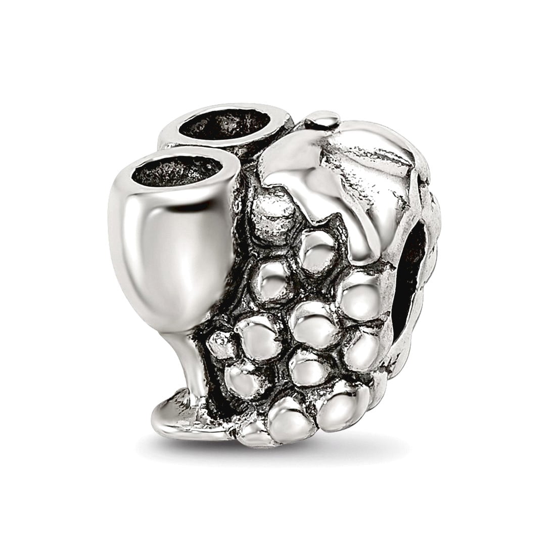 Sterling Silver Reflections Grapes & Glasses Bead