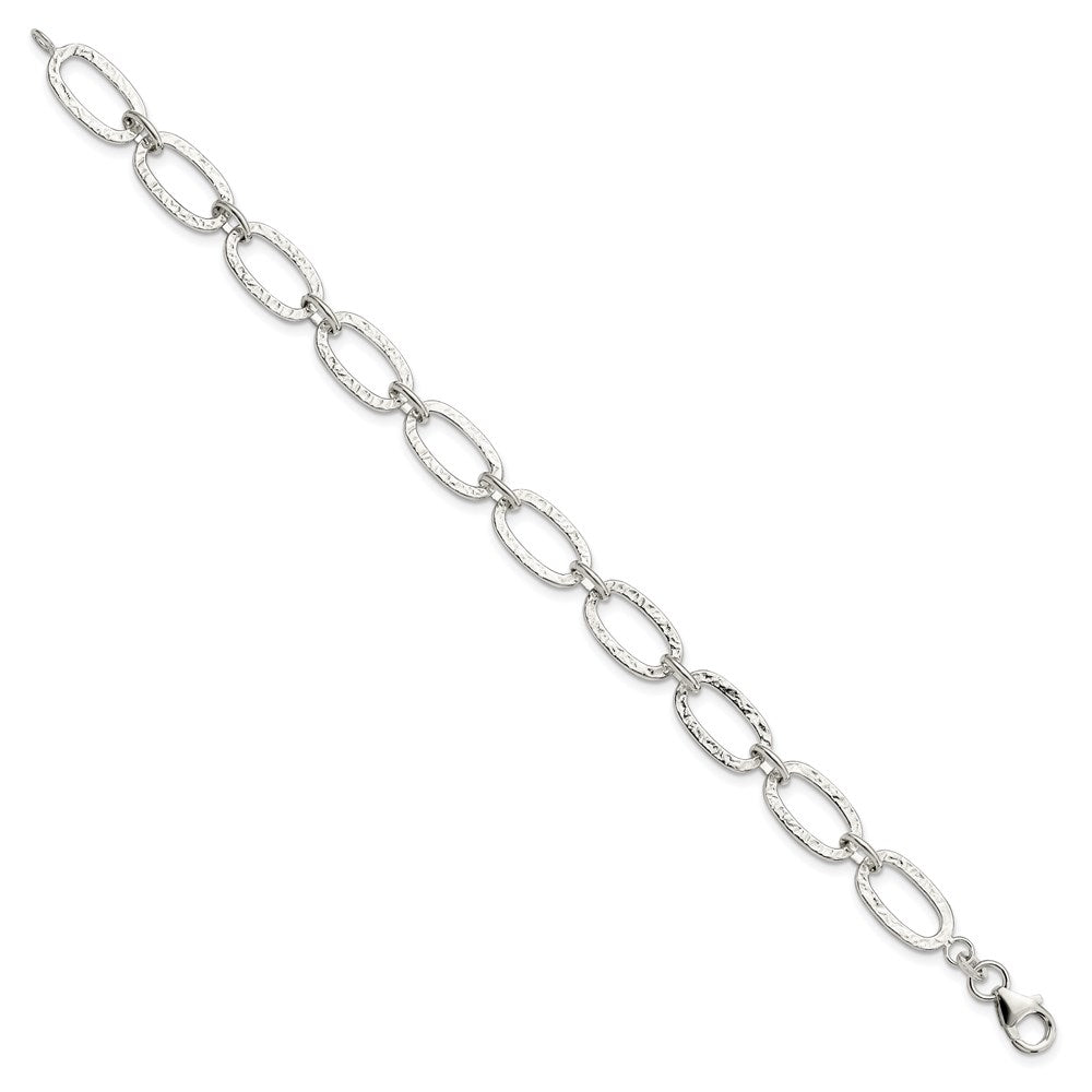 Sterling Silver Fancy Bracelet 7.5 inches