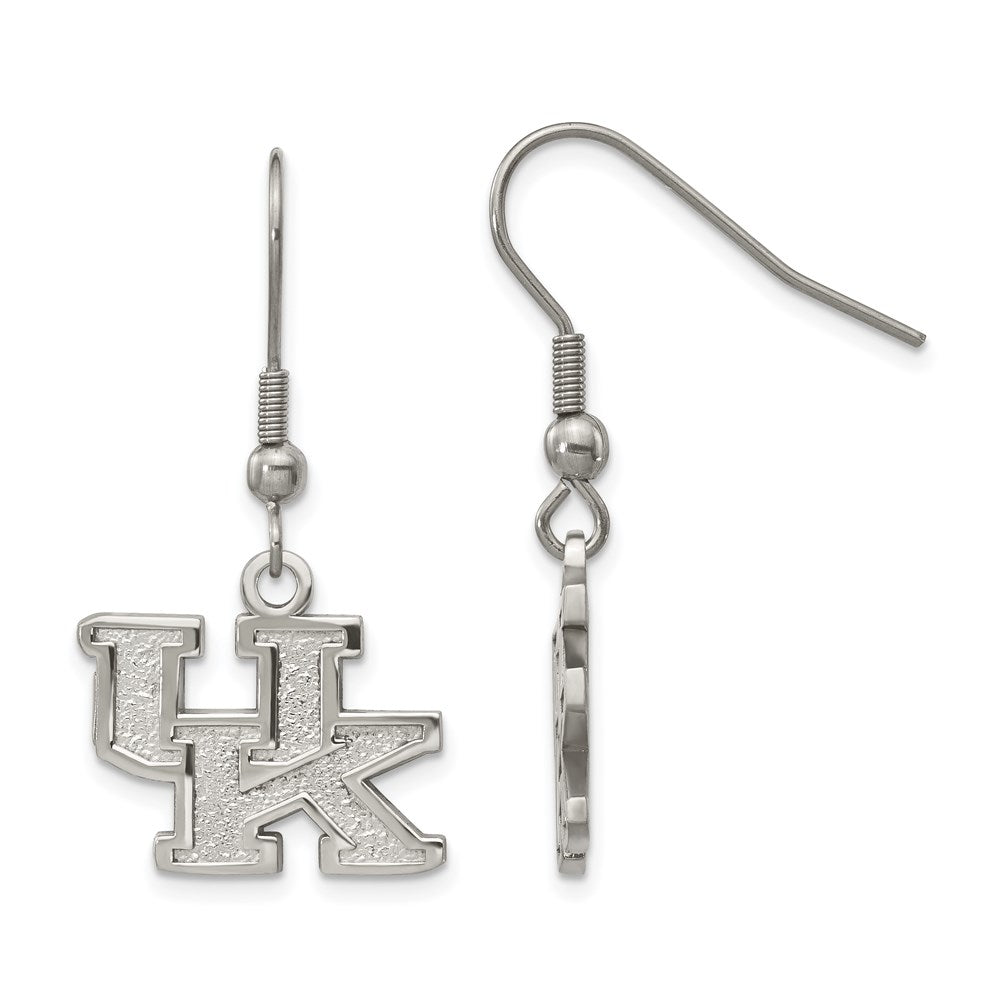 Stainless Steel LogoArt University of Kentucky U-K Dangle Wire Earrings QST517UK