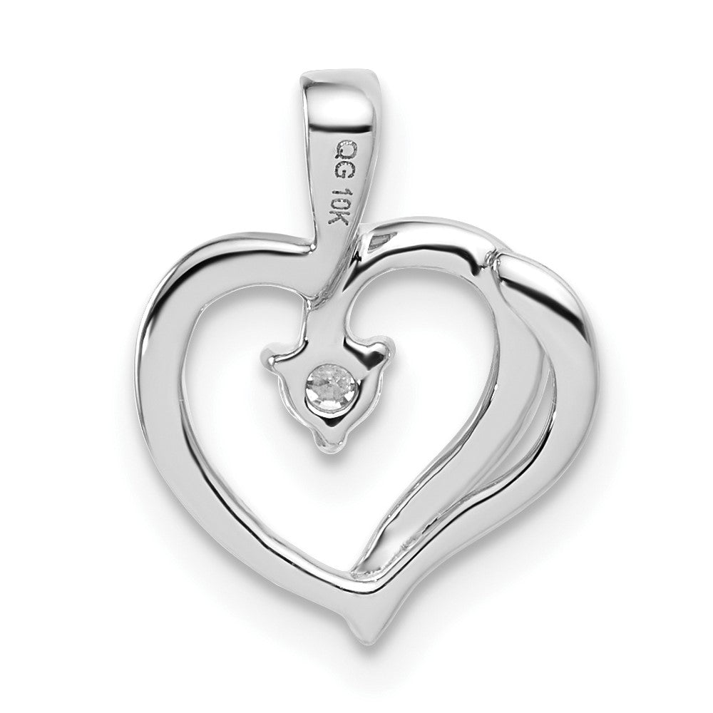 10kw Diamond Heart Pendant