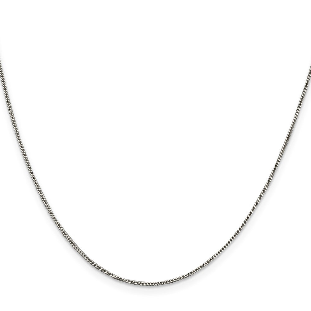 Sterling Silver 1mm Curb Chain 24 Inches