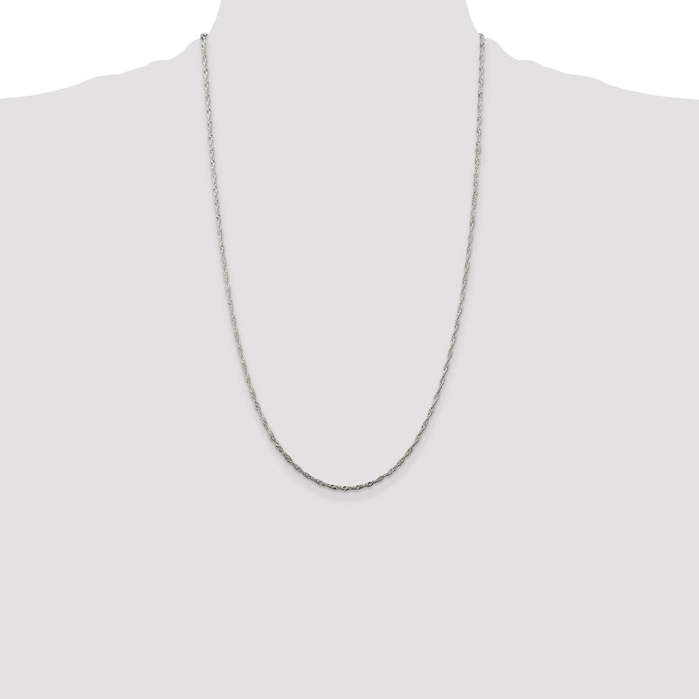 Sterling Silver 1.75mm Singapore Chain 26 Inches