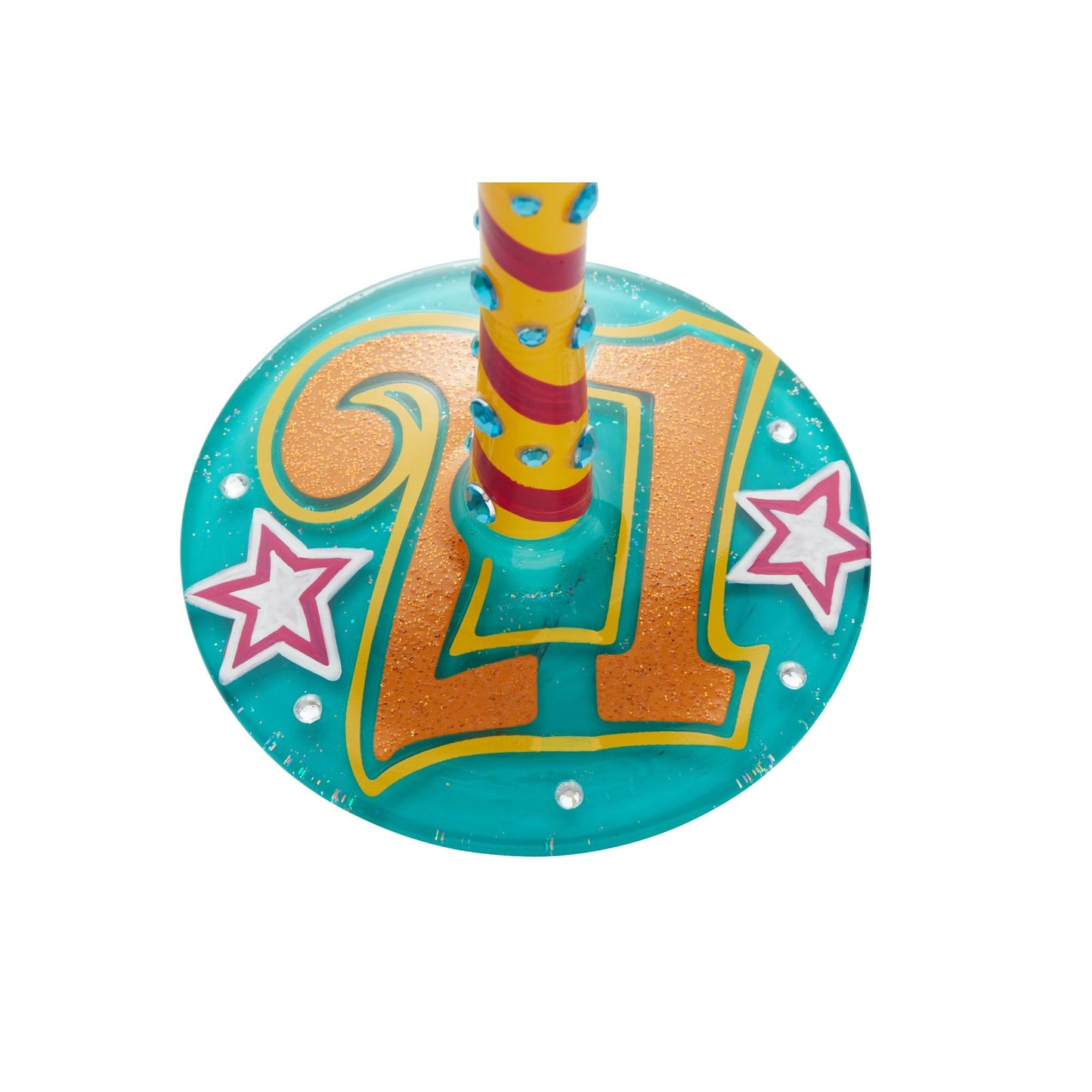 Lolita Happy 21st Birthday Wine Glass 9.1in H