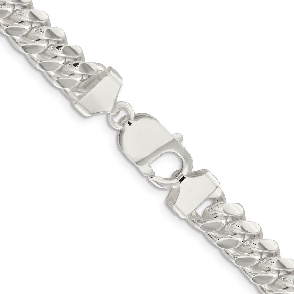 Sterling Silver 9mm Polished Domed Curb Chain 28 Inches