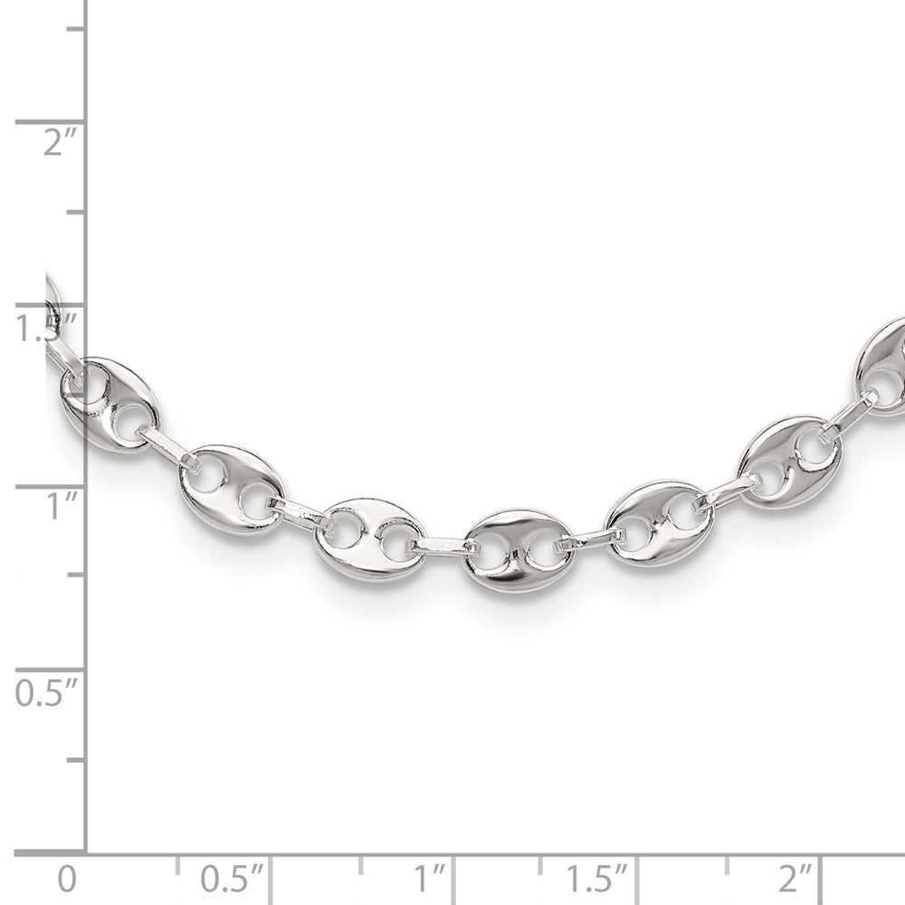 Sterling Silver Rhodium-plated 16in with 2in ext. Fancy Link Necklace 16 Inches