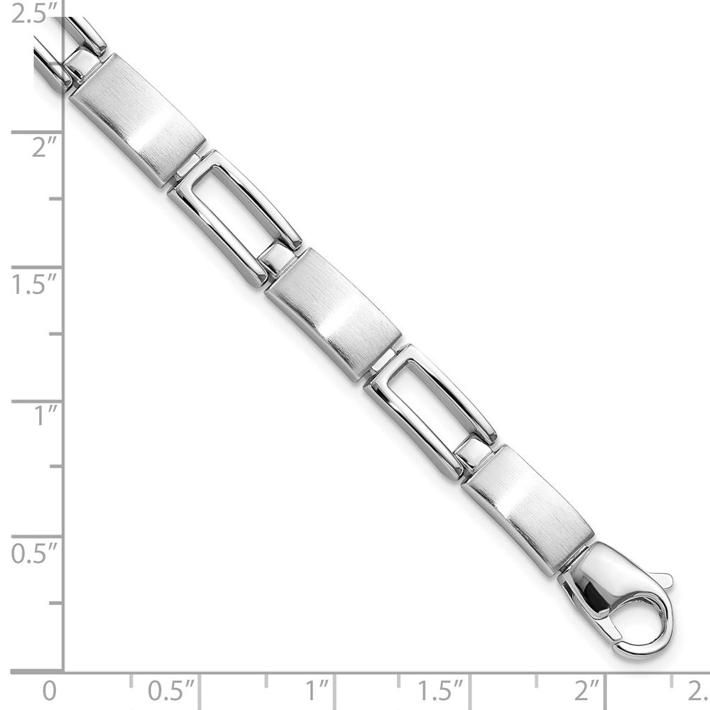 Kelly Waters Rhodium-plated Rectangle Open Link Bracelet