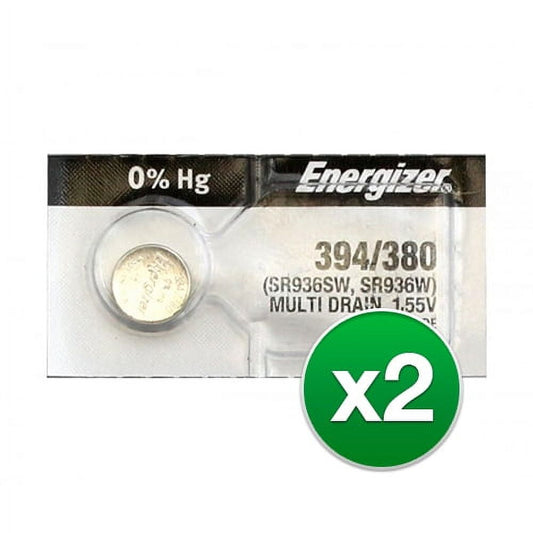 Replacement Battery for Energizer 394/380TZ (2-Pack) Replacement Battery