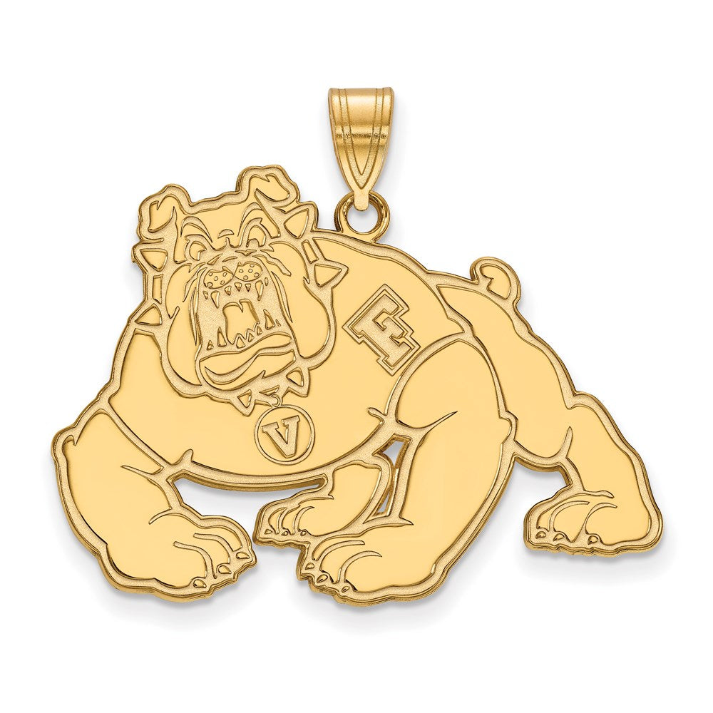 Logoart Sterling Silver Gp California State University Fresno Extra Large Pendant