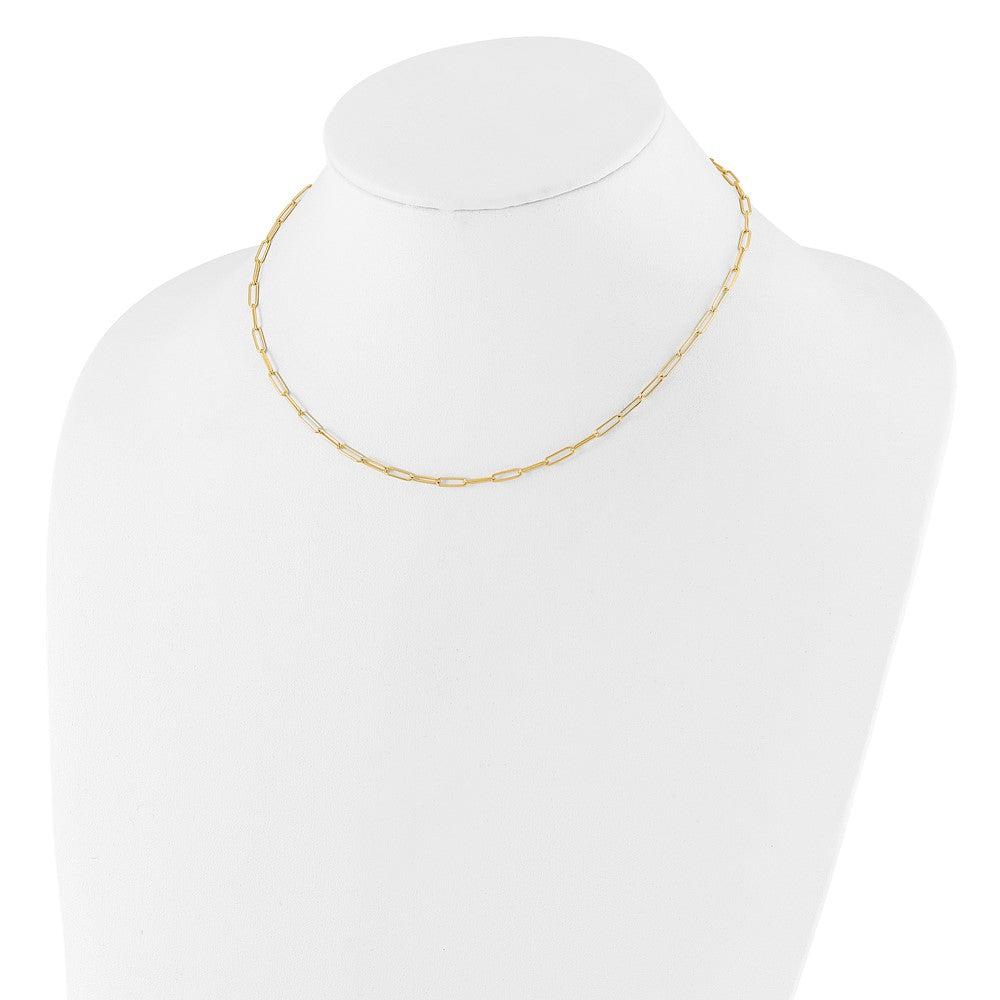 14K Polished Fancy Link Necklace