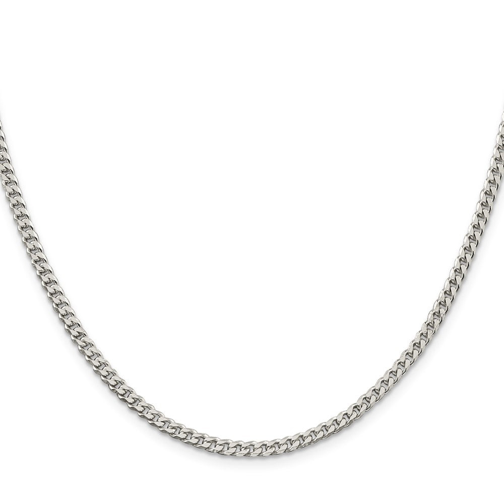 Sterling Silver Polished 3.15mm Curb Chain 22 Inches