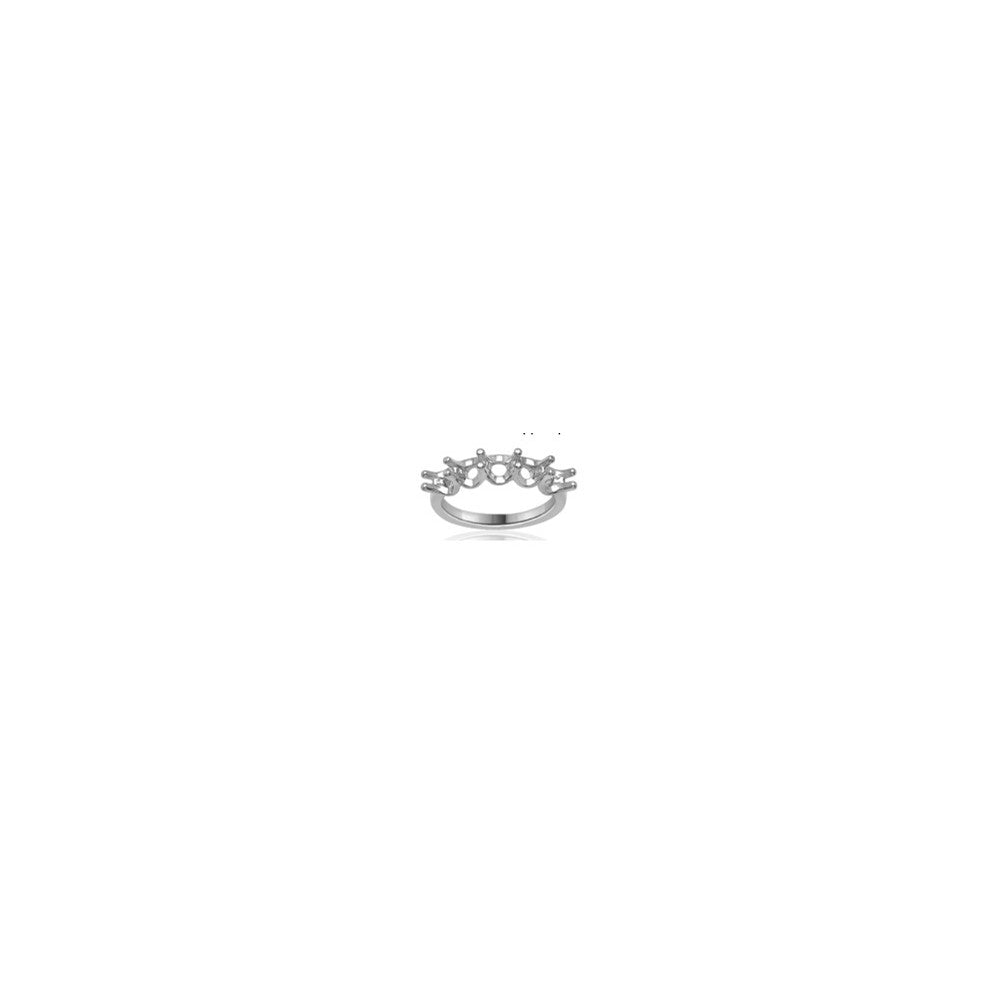 14k Yellow 5 STONE DIA BAND BLANK SIZE IS 6.75