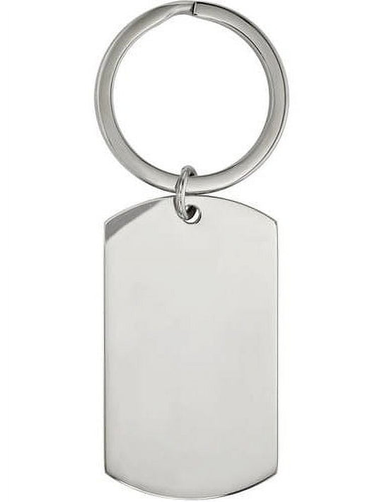 Stainless Steel Brushed and Polished 1.85mm Reversible Key Chain
