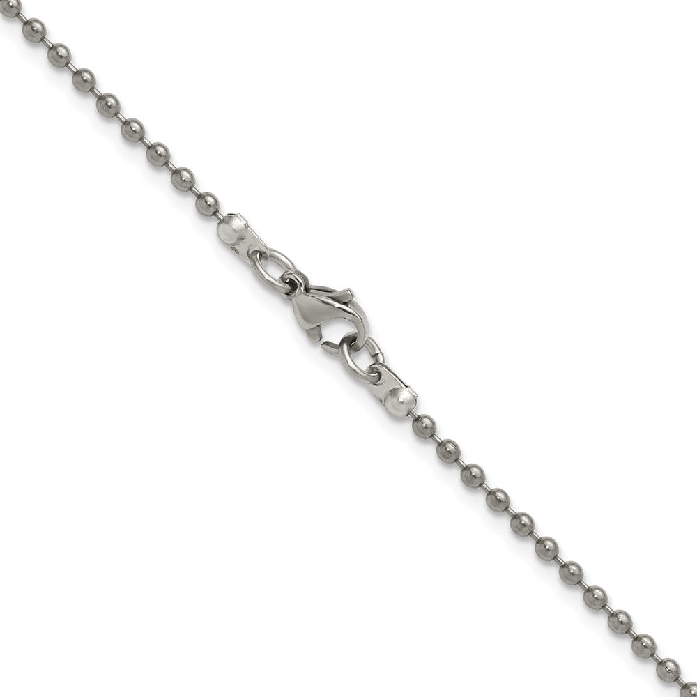 Titanium Polished 2.00mm 22in Ball Chain