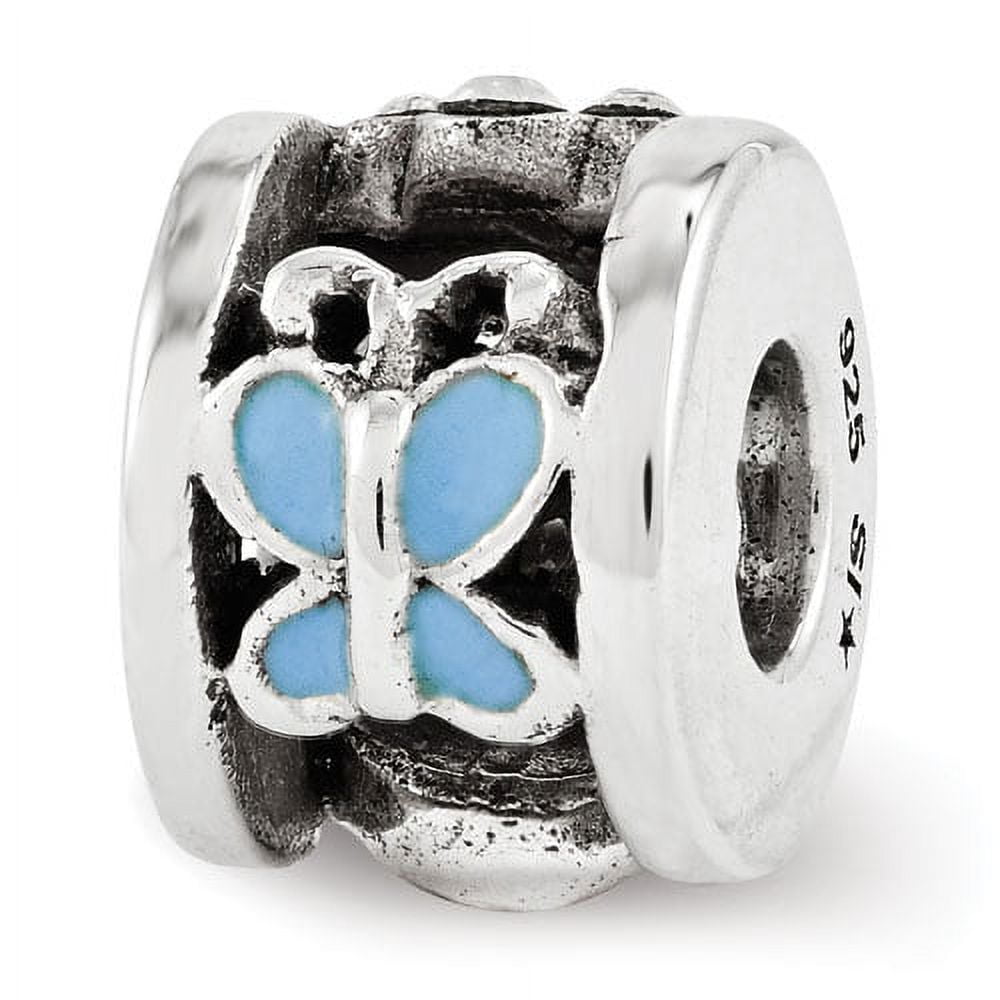 Sterling Silver Reflections Enamel Preciosa Crystal Ladybug Kids Bead