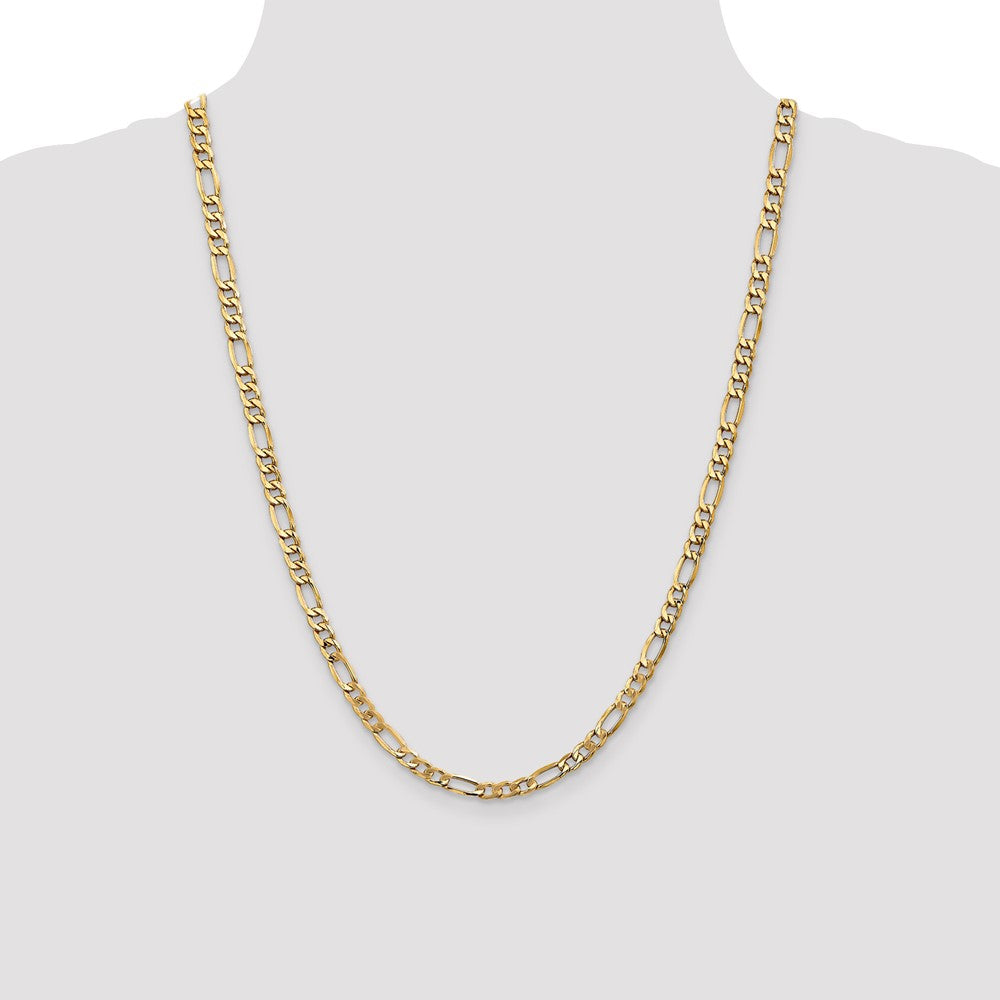 10k 5.35mm Semi-Solid Figaro Chain
