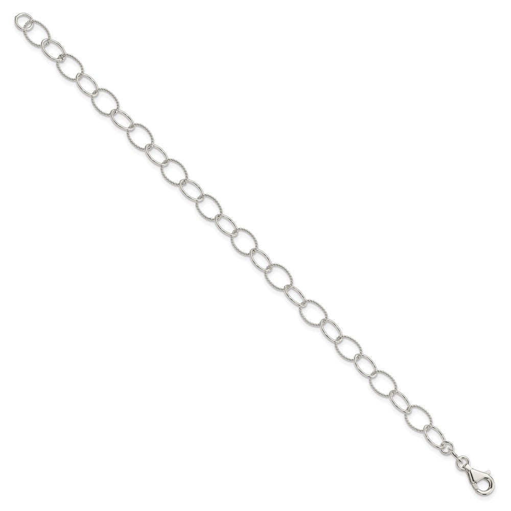 Sterling Silver Fancy Bracelet 7.5 inches