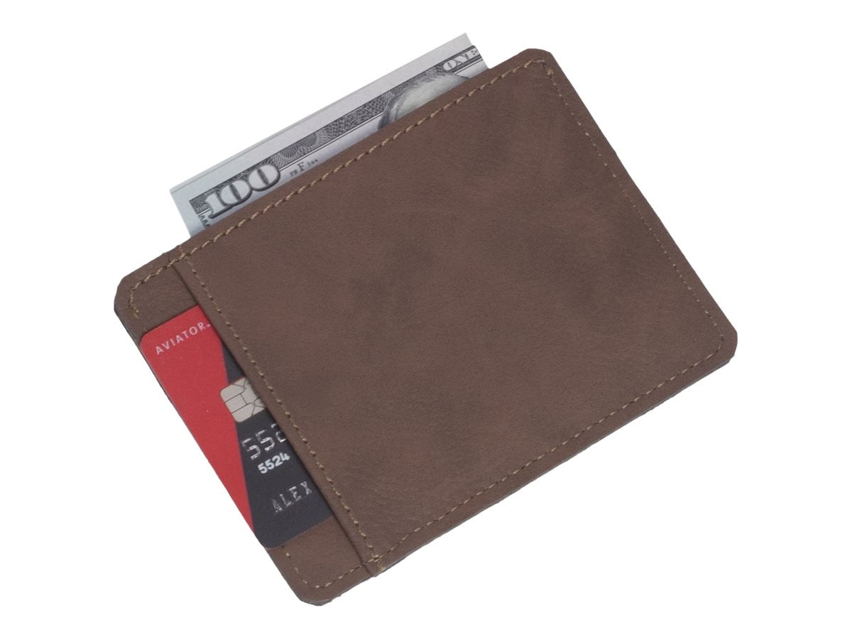 Bey-Berk UC103N - Card holder - leatherette - rustic brown