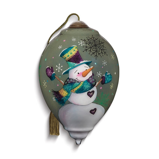 Neqwa Art Hope Joy Love Dream by Helz Cuppleditch Hand-painted Glass Ornament