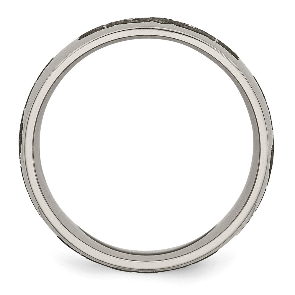 Titanium Polished Claddagh Laser Design 8mm Band Size - 9.5