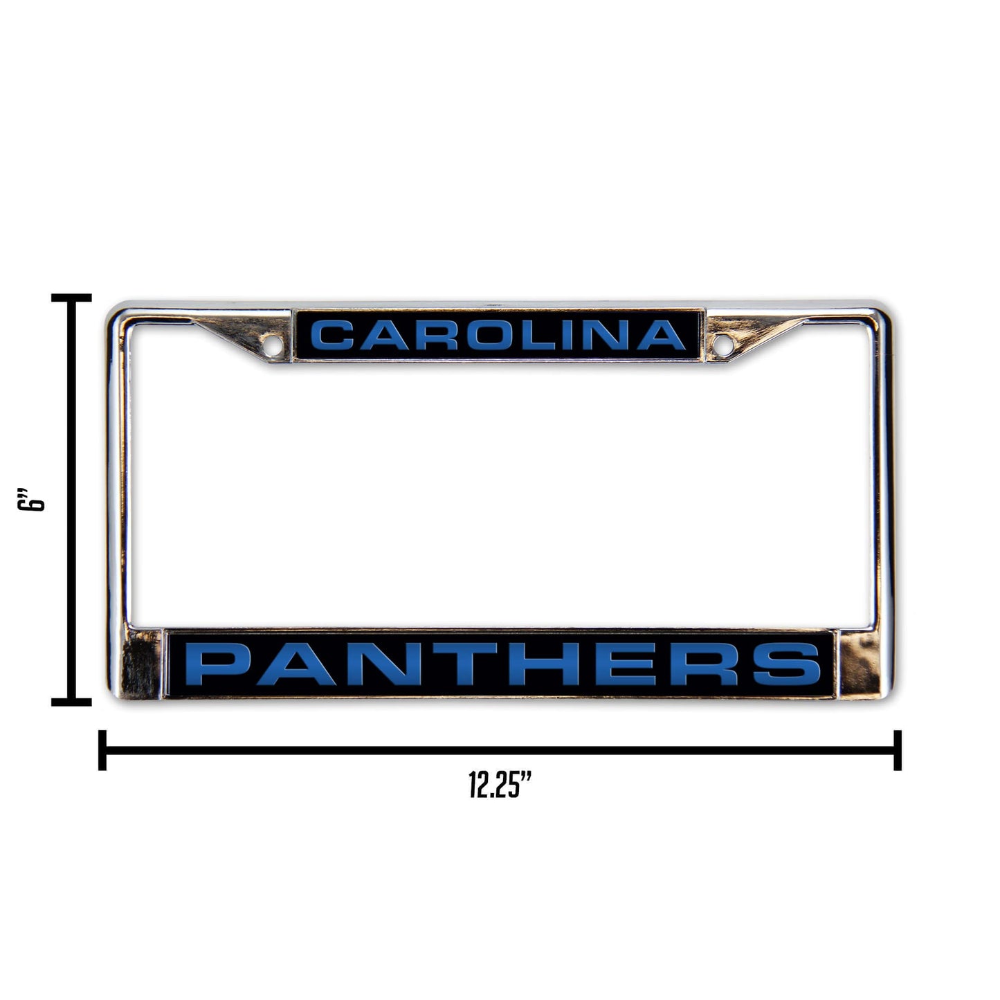 Generic Brand NFL Carolina Panthers Laser Chrome Frame