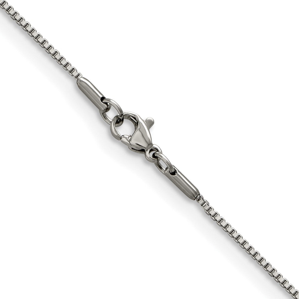 Stainless Steel Polished 1.2mm 18in Box Chain