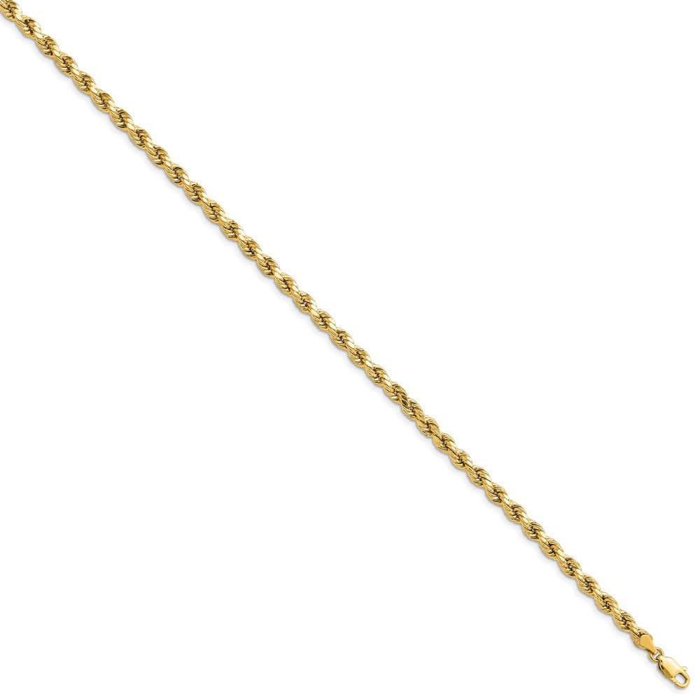 10k 4mm Semi-solid D/C Rope Chain