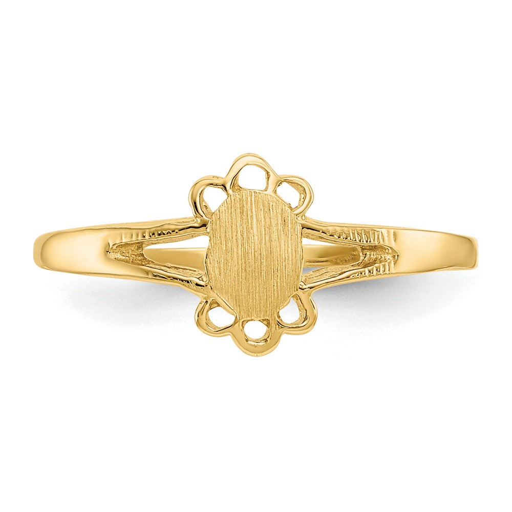 10k Childs Fancy Signet Ring