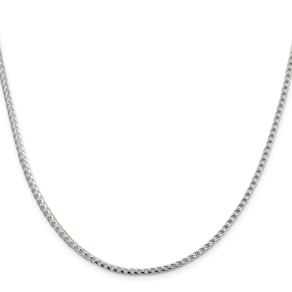 Sterling Silver 2.55mm D/C Square Franco Chain 22 Inches