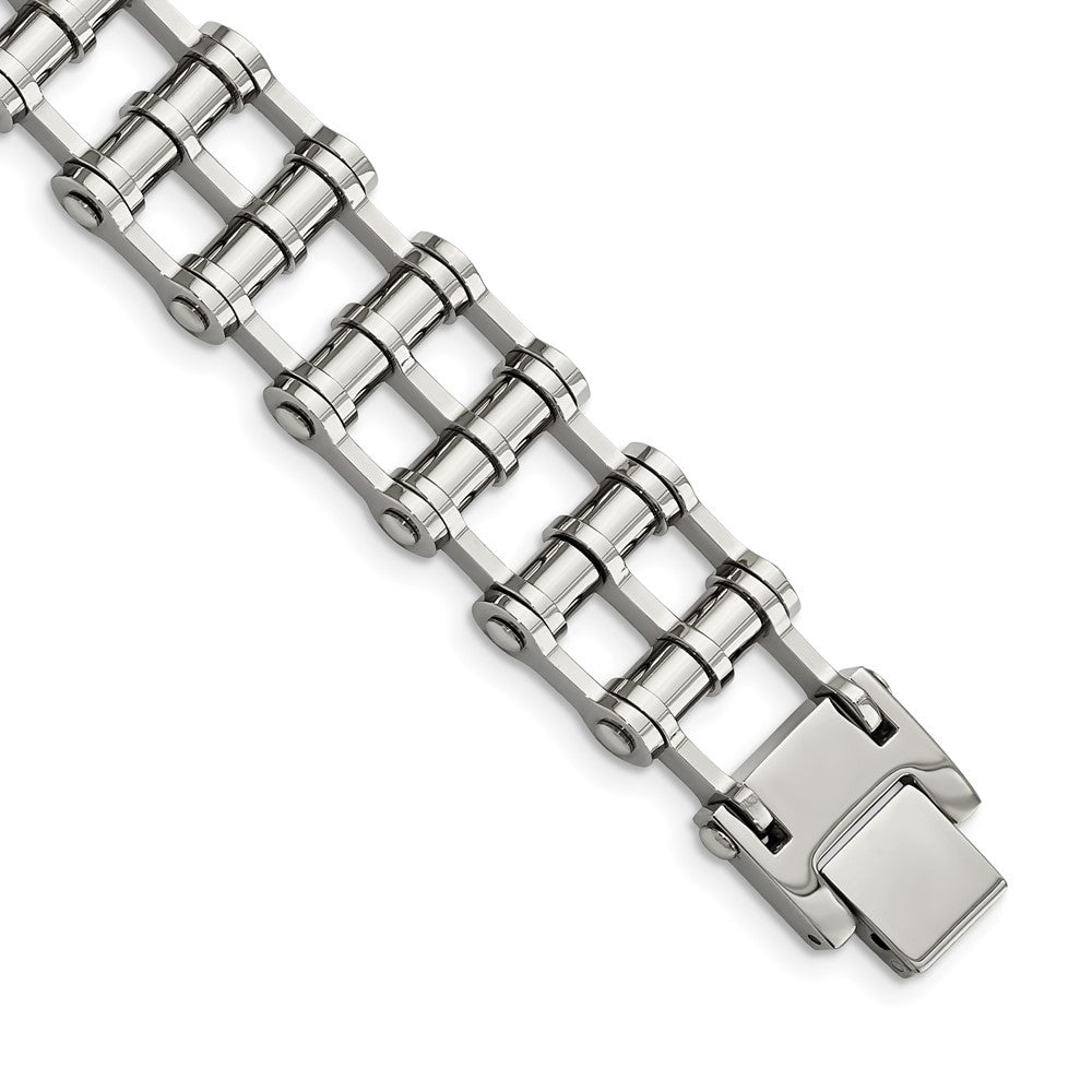 Stainless Steel Polished 8.5in Bracelet 8.5 inches