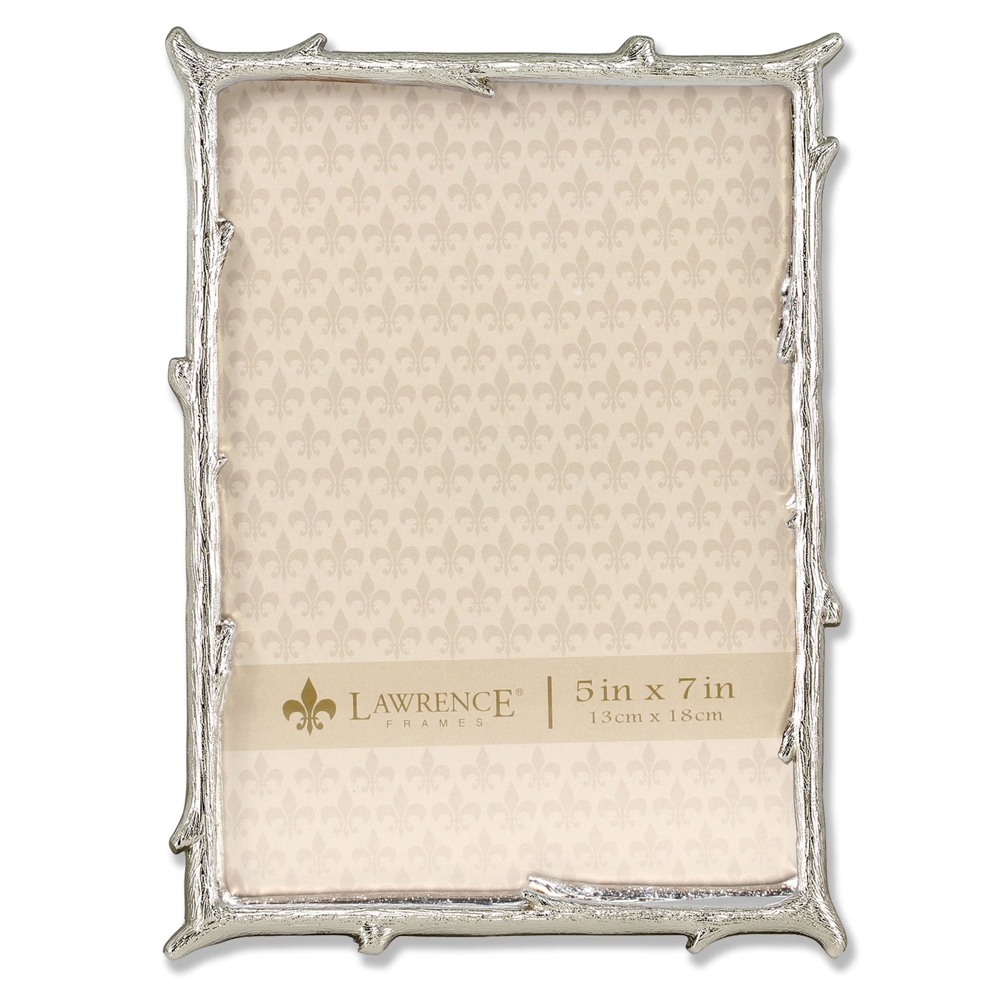 Silver Metal Natural Branch Motif 5x7 Frame - 5x7