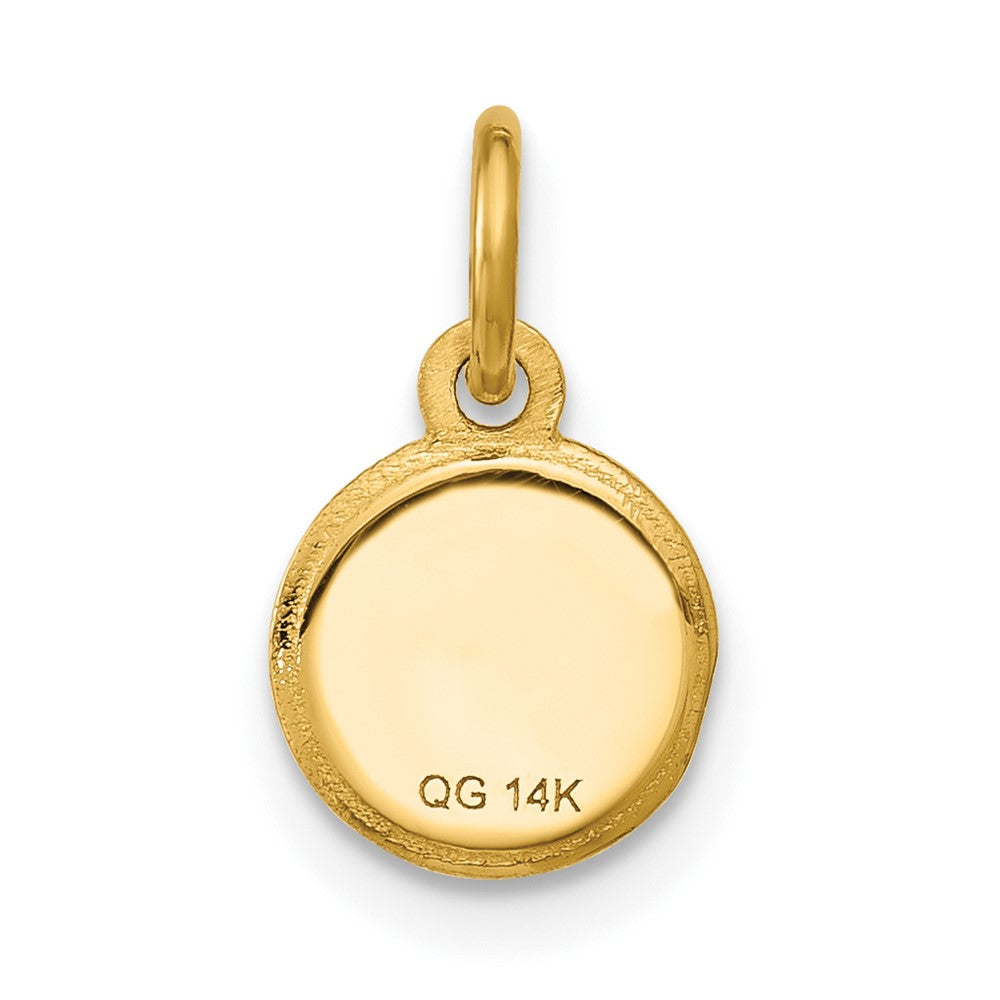 14K Polished Pancake Stack Pendant
