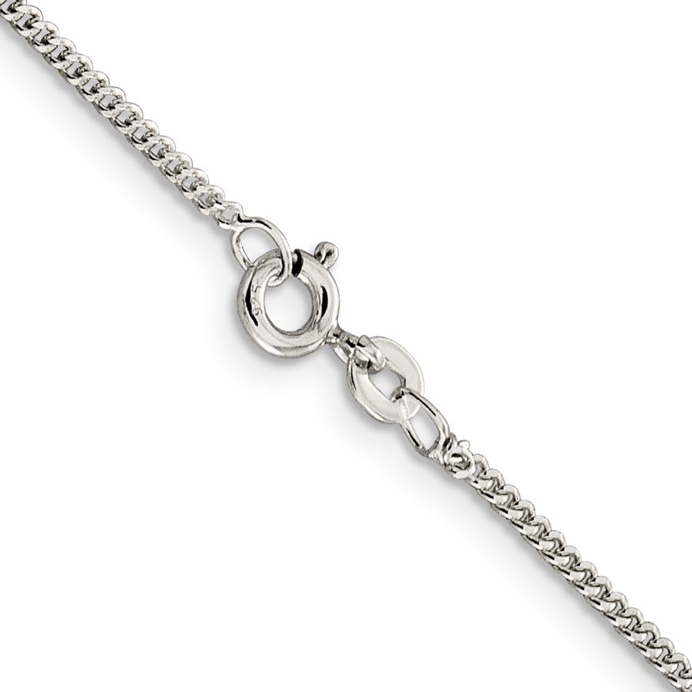 Sterling Silver 1.5mm Curb Chain 18 Inches