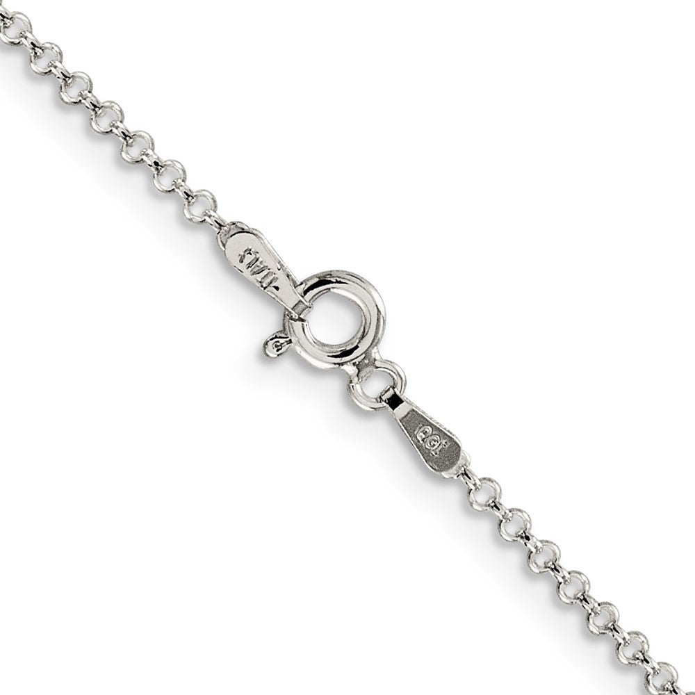 Sterling Silver 1.5mm Rolo Chain 20 Inches