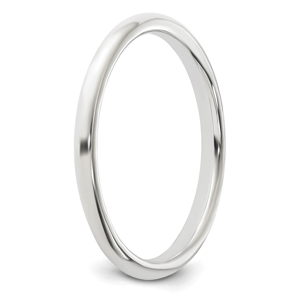 Sterling Silver 2mm Half Round Size 7 Band