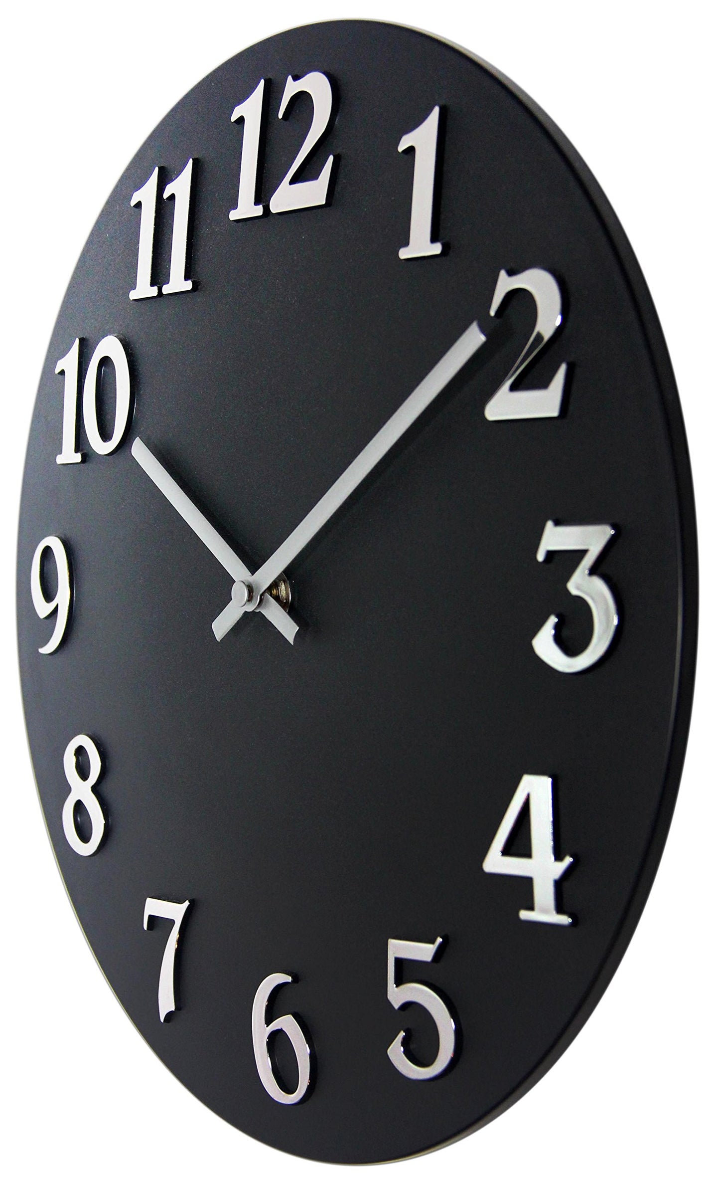 Infinity Instruments Vogue Round Black 12-inch Analog Wall Clock