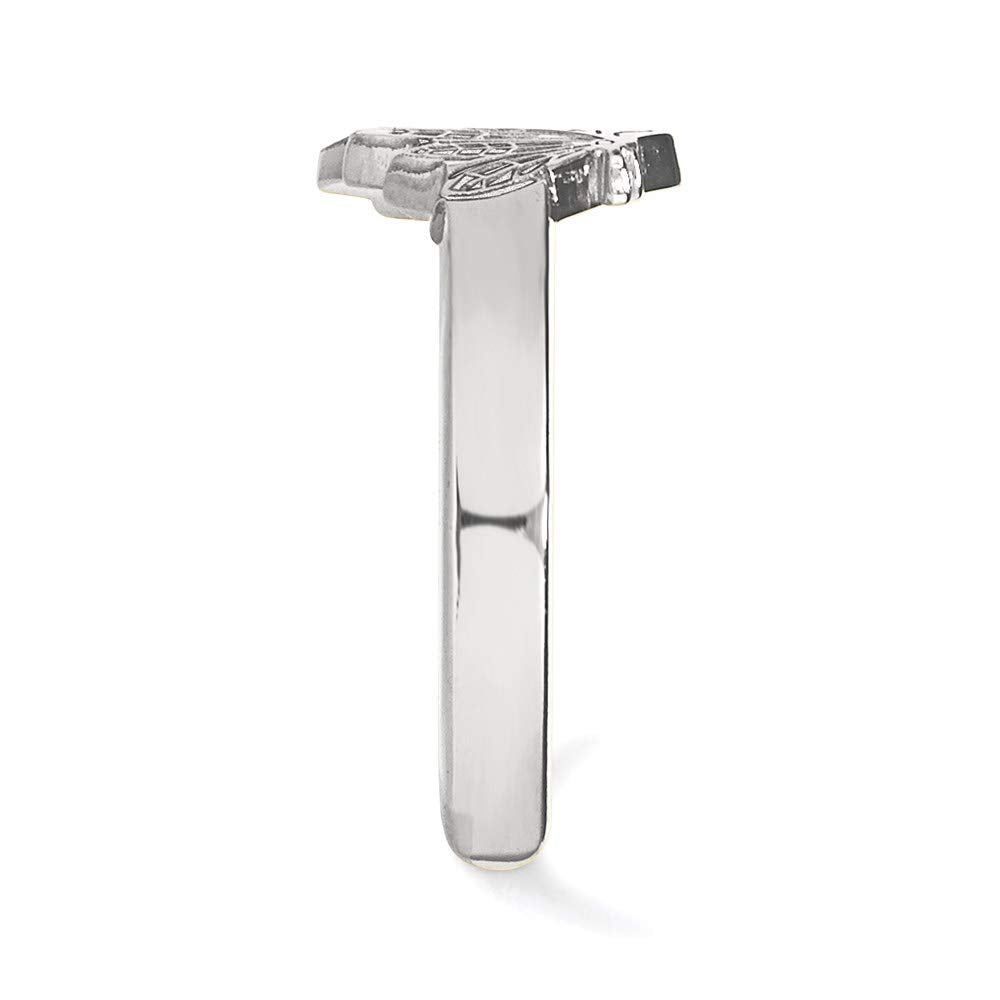 Sterling Silver NHL Hockey LogoArt Official Licensed Chicago Blackhawks Toe Ring
