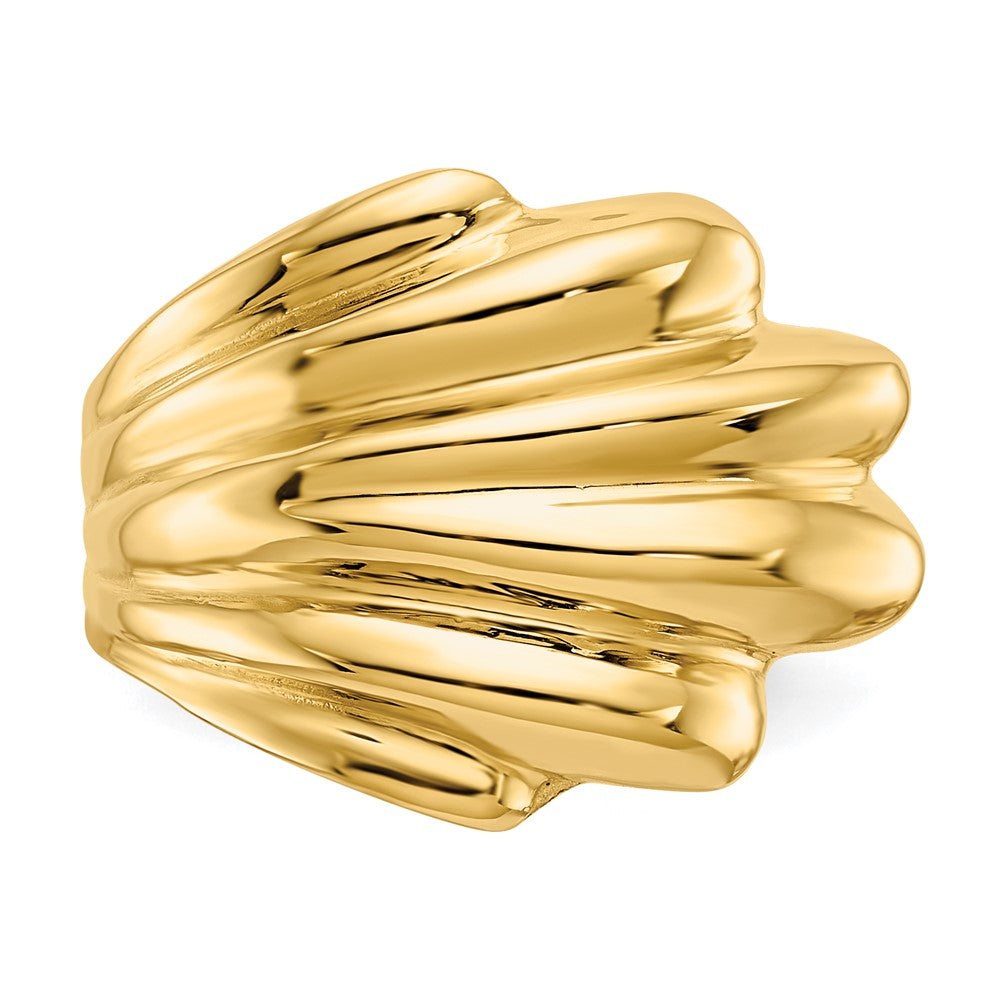 14k High Polished Dome Ring Size 6