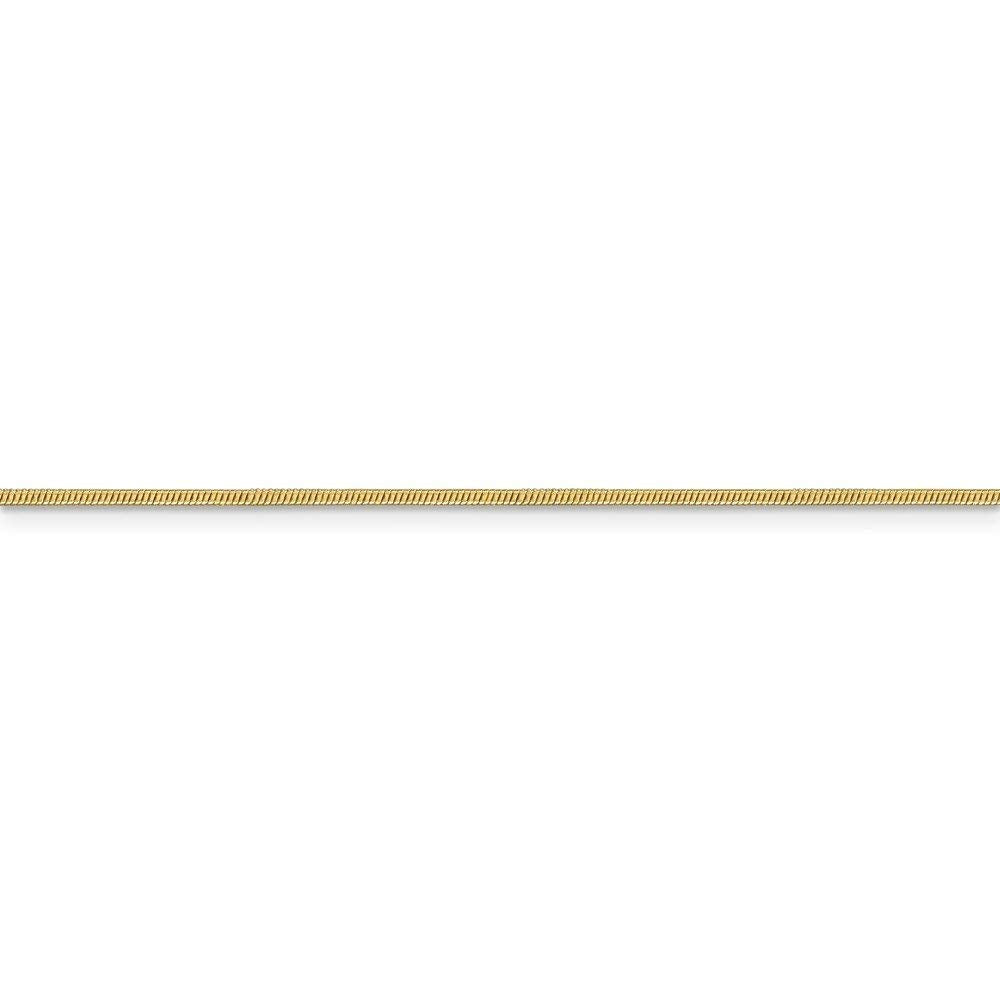 10k 1.1mm Round Snake Chain