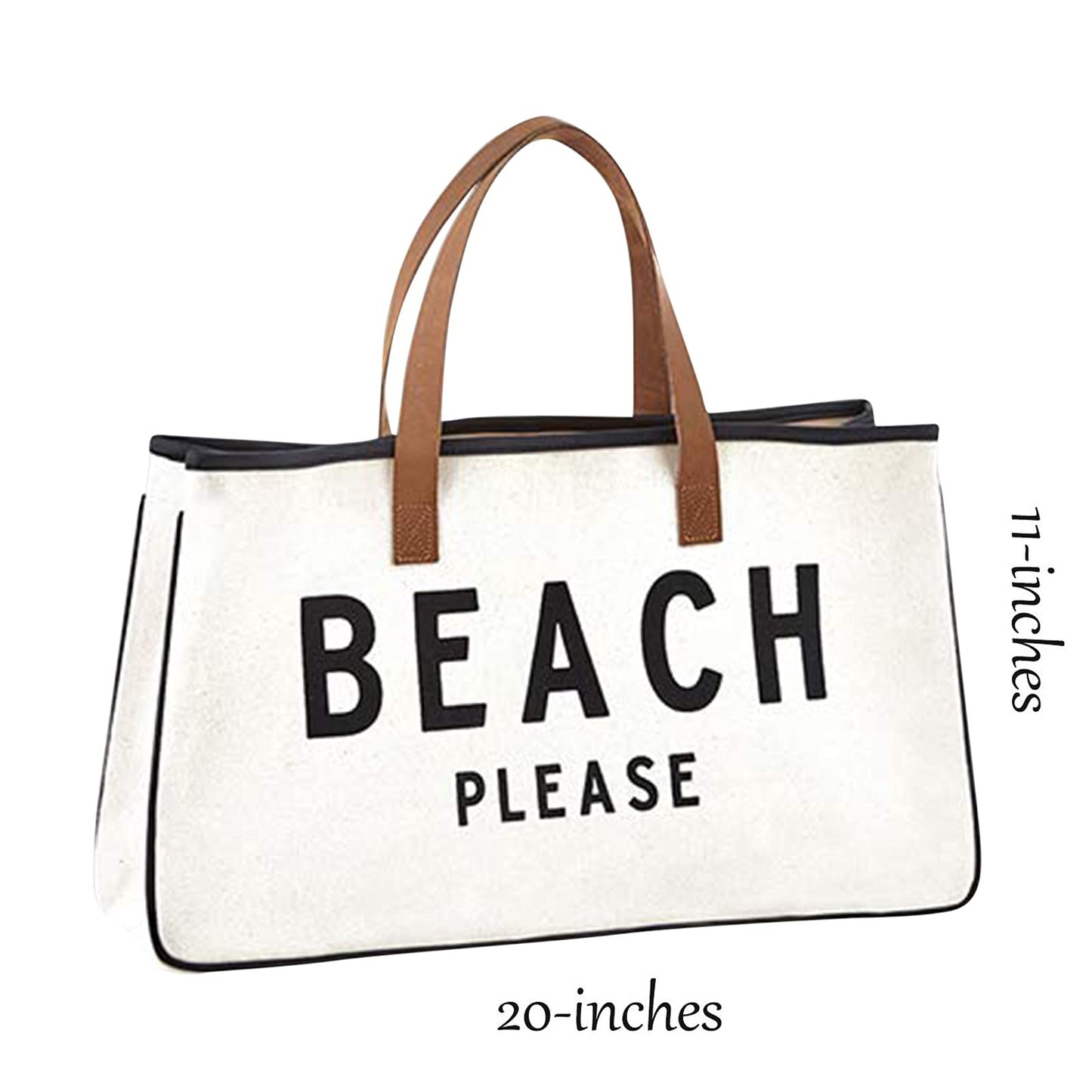 Canvas Tote-Beach Please (Other)