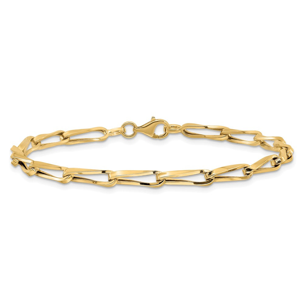 14K Polished Fancy Link Bracelet 7.5  inches