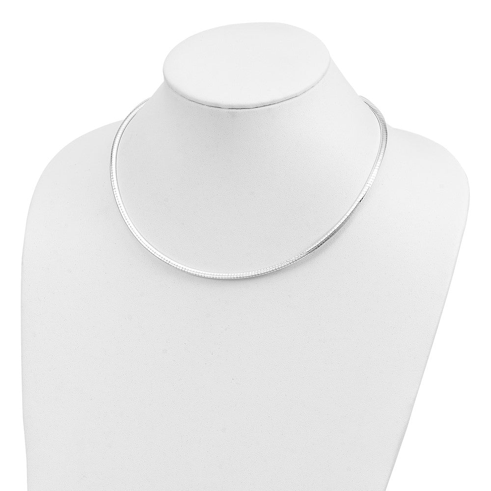 Sterling Silver 3mm Cubetto Necklace 18 Inches
