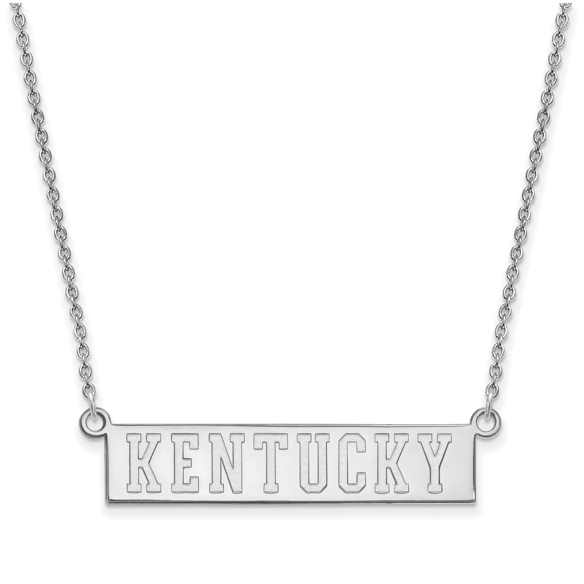 Women's Kentucky Wildcats Sterling Silver Small Bar Necklace